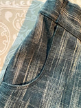 Load image into Gallery viewer, closeup view of the double stitching on the front pockets