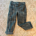 Load image into Gallery viewer, flat view of the front of the distressed skinny jeans with low front pockets with double stitching