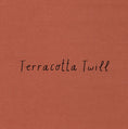 Load image into Gallery viewer, terracotta twill fabric color choice available for the cuffed pleated shorts

