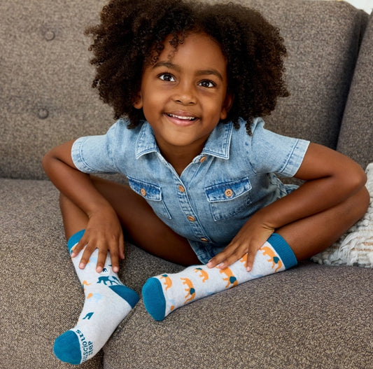 Conscious Step Save the Elephant socks