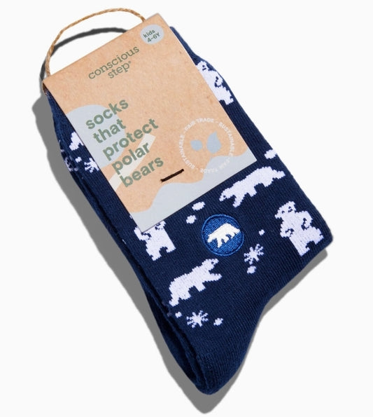 Conscious Step Kids Socks That Protect Polar Bears