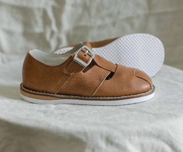 Zimmerman shoes T-Strap sandal in cognac