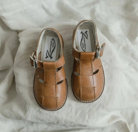 Zimmerman shoes T-Strap sandal in cognac
